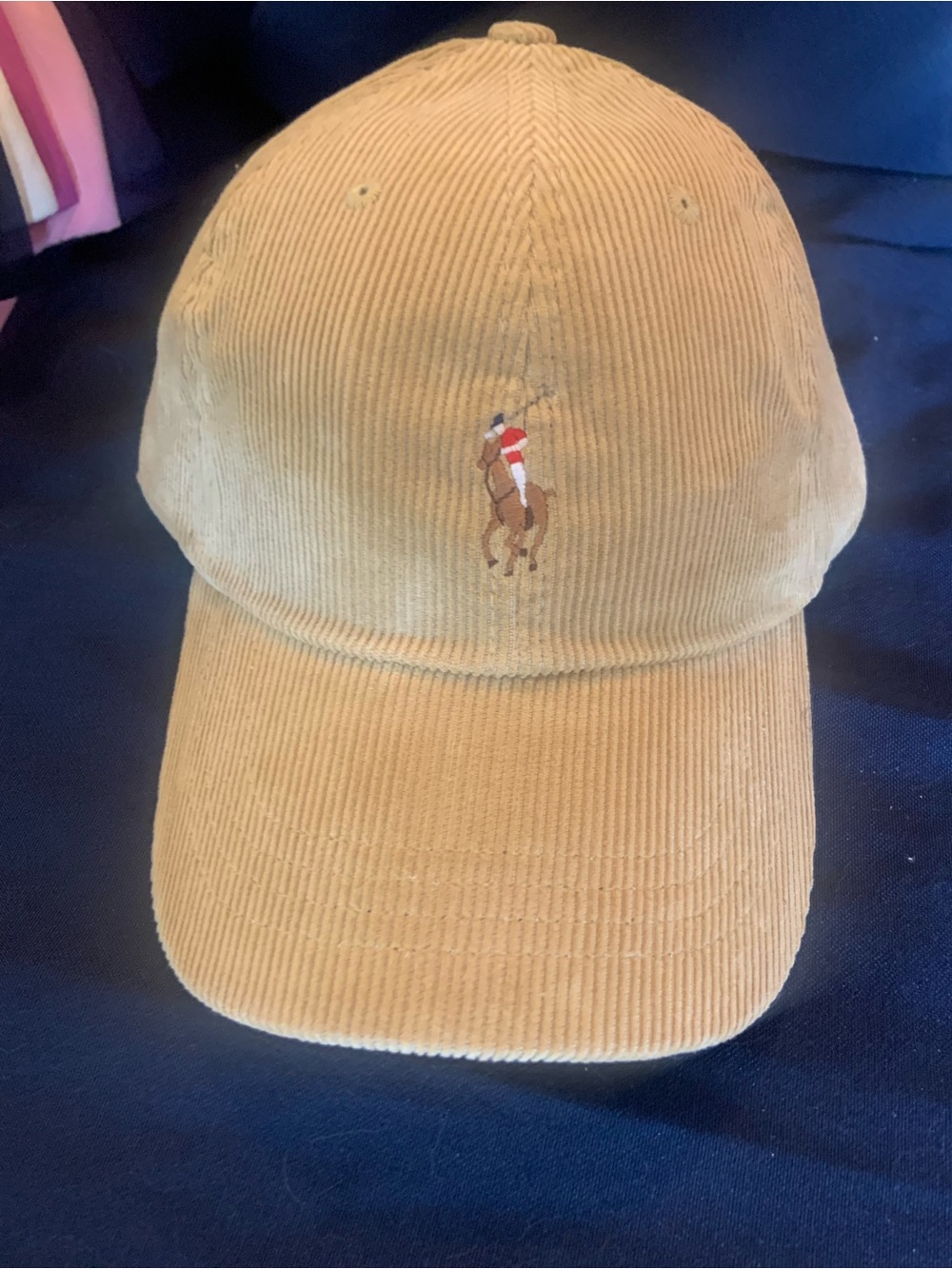 Ralph Lauren Corduroy Baseball Cap in Tan - Picture 4 of 8